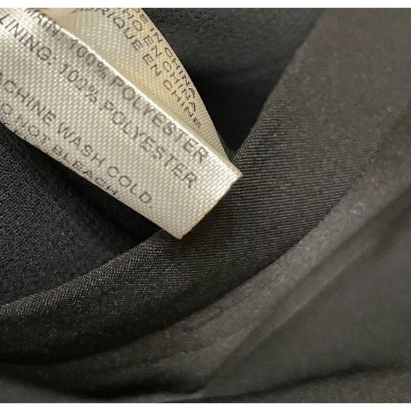 NWT Vacate The Label Kyoto Noir Stripe Satin Wide Leg Pants Size Small Black - Picture 8 of 8